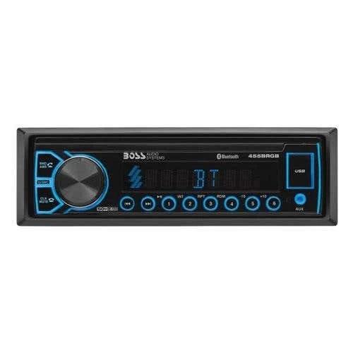 Boss 445BRGB Single-DIN Bluetooth / USB / MP3 / FM / AM Mechless Multimedia Player (455BRGB) 3 Boss 445BRGB Single-DIN Bluetooth / USB / MP3 / FM / AM Mechless Multimedia Player (455BRGB)