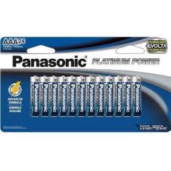 Panasonic Platinum Power 1.5 Volt AAA Batteries - 24 Pack (LR03XE24B)