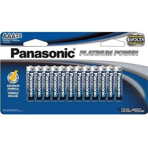 Panasonic Platinum Power 1.5 Volt AAA Batteries - 24 Pack (LR03XE24B) 3 Panasonic Platinum Power 1.5 Volt AAA Batteries - 24 Pack (LR03XE24B)