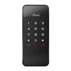 Alfred DB1 Smart Deadbolt Lock With Touchscreen Keypad Pin And Bluetooth - Black (DB1-BL)