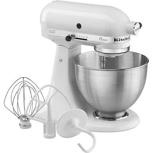 KitchenAid Classic Series 4.5 Quart Tilt-Head Stand Mixer - White (K45SSWH) 5 KitchenAid Classic Series 4.5 Quart Tilt-Head Stand Mixer - White (K45SSWH) - Image 3
