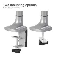 Siig Premium Gas Spring Desk Mount Dual Monitor - Silver (CE-MT2E12-S1) -Home Appliance Store 193d006641f9e002f8ec795248f750d158a9a81b78517b9d73188eee8f9b8bca