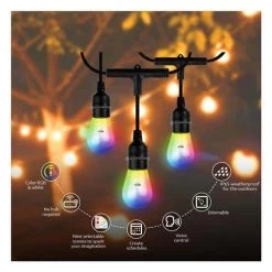 NEXXT Outdoor WIFI LED String Light 24 Bulbs 48 Ft (NHB-O100) 10 NEXXT Outdoor WIFI LED String Light 24 Bulbs 48 Ft (NHB-O100) -Home Appliance Store 1ea486cc1e2675b13a9f6a6ddc3344bfae6f6cc94635222ef67814f4eef81381