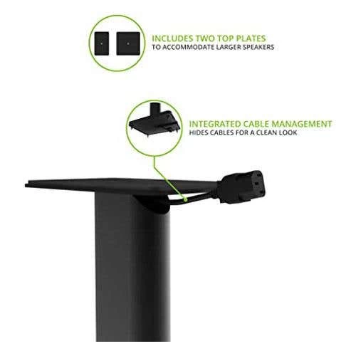 Kanto SP32PL 32" Bookshelf Speaker Stands - Black (KASP32PL) 5 Kanto SP32PL 32" Bookshelf Speaker Stands - Black (KASP32PL) - Image 3
