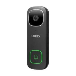 Lorex 2K Wi-Fi Video Doorbell (Wired, 32GB) - Black (B451AJDBC-F-OPENBOX)