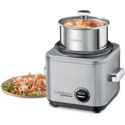Cuisinart 4 Cup Rice Cooker Stainless Steel (CRC-400C) -Home Appliance Store 2 102