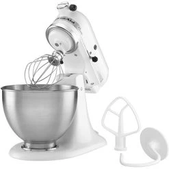 KitchenAid Classic Series 4.5 Quart Tilt-Head Stand Mixer - White (K45SSWH) 9 KitchenAid Classic Series 4.5 Quart Tilt-Head Stand Mixer - White (K45SSWH) -Home Appliance Store 2a5aa869c23156f726c0ad19e516d20098477875a1f6ff8936c3754af4ef42ed