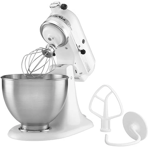 KitchenAid Classic Series 4.5 Quart Tilt-Head Stand Mixer - White (K45SSWH) 6 KitchenAid Classic Series 4.5 Quart Tilt-Head Stand Mixer - White (K45SSWH) - Image 4