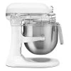 KitchenAid NSF Certified Commercial Series 8 Qt. Bowl Lift Stand Mixer With Steel Bowl Guard - White (KSMC895WH)