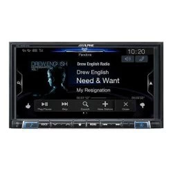 Alpine 7" Mech-less Universal In-Dash Digital Multimedia Receiver With Built-In Navigation (INEW987HD)