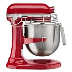 KitchenAid NSF Certified Commercial Series 8 Qt. Bowl Lift Stand Mixer With Steel Bowl Guard - Empire Red (KSMC895ER)