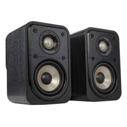Polk Signature Elite ES10 High-Resolution Surround Bookshelf Speakers - Pair - Black (ES10-BLACK)