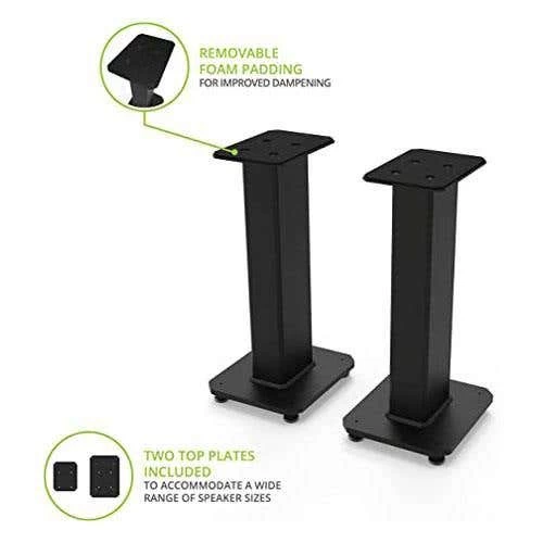 Kanto SX26 26" Tall Fillable Speaker Stands With Isolation Feet - Pair, Black (KASX26) 5 Kanto SX26 26" Tall Fillable Speaker Stands With Isolation Feet - Pair, Black (KASX26) - Image 3