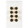 Ethereal 8 Port Speaker Wall Plate With Banana Binding Posts (IHTSLBDPT8) -Home Appliance Store 427fedd0bc5b67bda54c243eaf0b014ab6ef2ccbff9c90214512a70e1025eeac