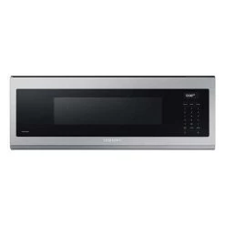 Samsung 1.1 Cu. Ft. Slim Low Profile Over The Range Microwave - Stainless Steel (ME11A7710DS/AC)