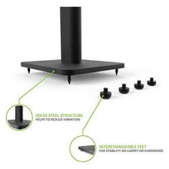 Kanto SP26PL 26" Bookshelf Speaker Stands - Black (KASP26PL) -Home Appliance Store 47c37a277f0c95dee9c8132c8df865e07acb9159b0a4cb7fa96957264ae49c1b