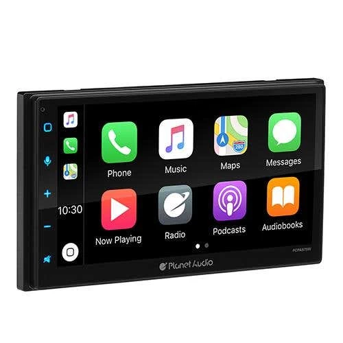 Planet Audio 6.75 Inch Double Din Wireless Apple CarPlay And Android Auto Multimedia Receiver - Black (PLPCPA975W) 4 Planet Audio 6.75 Inch Double Din Wireless Apple CarPlay And Android Auto Multimedia Receiver - Black (PLPCPA975W) - Image 2
