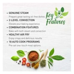 Panasonic 2-in-1 Convection Steam Oven (NUSC180B) -Home Appliance Store 490f2c19c9e4b378ce1cf4b521f6def97ff3d0fc657a3095b7842867c41cf100