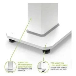 Kanto SX26W 26" Tall Fillable Speaker Stands With Isolation Feet - Pair, White (KASX26W) 12 Kanto SX26W 26" Tall Fillable Speaker Stands With Isolation Feet - Pair, White (KASX26W) -Home Appliance Store 4da58b2066eb9ccd30bb8e601c61e558806cce8c585e33989ff68f8bf6b38c3e