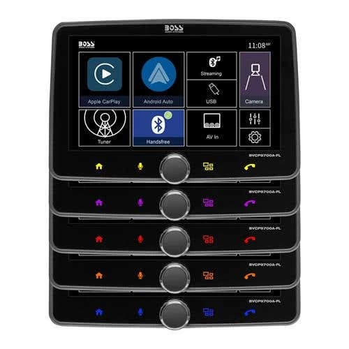 Boss 7" Single Din Bluetooth Touchscreen CarPlay & Android Auto AM / FM Multimedia Player (BSBVCP9700A-FLBF) 5 Boss 7" Single Din Bluetooth Touchscreen CarPlay & Android Auto AM / FM Multimedia Player (BSBVCP9700A-FLBF) - Image 3
