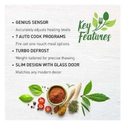 Panasonic Mid-Size Genius NN-SG676B 1.3 Cu. Ft. Countertop Microwave - Black (NNSG676B) -Home Appliance Store 56584a2ba63633f2186b7ac95f822717d92cba7bc1e384bd59afd6082696794f