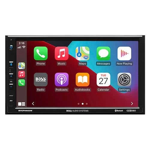 Boss Double-DIN MECH-LESS 7" Touchscreen Multimedia Player With Apple CarPlay And Android Auto (BSBVCP9800W) 4 Boss Double-DIN MECH-LESS 7" Touchscreen Multimedia Player With Apple CarPlay And Android Auto (BSBVCP9800W) - Image 2