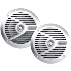 Alpine 6.5" Marine Coaxial Speakers - Silver (SPSM601)