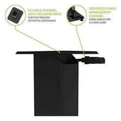 Kanto SX26 26" Tall Fillable Speaker Stands With Isolation Feet - Pair, Black (KASX26) 14 Kanto SX26 26" Tall Fillable Speaker Stands With Isolation Feet - Pair, Black (KASX26) -Home Appliance Store 57406c03d6b2bcb727f3a2b4bafb9cbbded85c2e5e2bd17b42e0ffd9878f8837