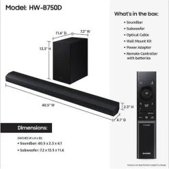 Samsung B Series 5.1 Ch Soundbar (HWB750D) 12 Samsung B Series 5.1 Ch Soundbar (HWB750D) -Home Appliance Store 5 24