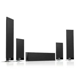 KEF T205 5.0 Channel Home Theater Speaker System - Black (T205-5.0-BLACK)