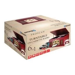 Proscan Nostalgia Bluetooth 6-In-1 Turntable Radio - Wood Finish (PRCD838BT) -Home Appliance Store 658618dbd0e979c75d8f47245f6ea632d9fac74b78e5a8fef47ee8fd08b804d7