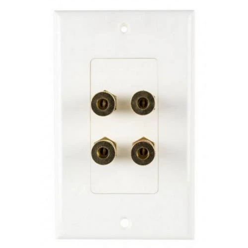 Ethereal 4 Port Speaker Wall Plate With Banana Binding Posts (IHTSLBDPT4) 3 Ethereal 4 Port Speaker Wall Plate With Banana Binding Posts (IHTSLBDPT4)