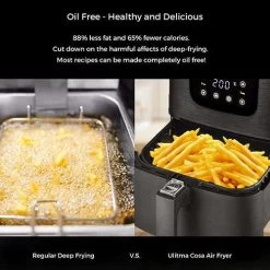 Ultima Cosa Presto Luxe Plus 5L Air Fryer With 6 Presets - Black (TXGS5T1BLACK) -Home Appliance Store 764190f448f1ab7eb486aa202838a43fdc98c33d0ef10dde04c0995ebad61e45