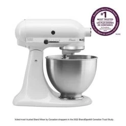 KitchenAid Classic Series 4.5 Quart Tilt-Head Stand Mixer - White (K45SSWH)