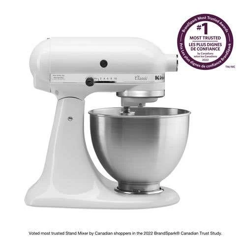 KitchenAid Classic Series 4.5 Quart Tilt-Head Stand Mixer - White (K45SSWH) 3 KitchenAid Classic Series 4.5 Quart Tilt-Head Stand Mixer - White (K45SSWH)