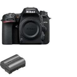 Nikon D7500 20.9MP 4K UHD Video DSLR Camera With 3.2" LCD Screen - Body Only+Nikon Rechargeable Li-ion Battery EN-EL15c. (PKG90197)