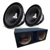 (2) JL Audio 10" W0v3 Subwoofer + RoxBox 10" Dual Vented Enclosure (RB210JLBNDL) -Home Appliance Store 791e98d7a22eaf24ca8ba2e06b645d754f18cc9821cc64a137c1a08f195aa383