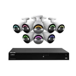 Lorex Fusion 4K 4TB Wired NVR System With 8 Bullet Camera Featuring Smart Security Lighting And 2-Way Audio (N864A64B-8AB8)