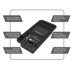 ATrend 300.1SBA 336 Watts RMS At 2 Ohms Class D Enclosed Mono Amplifier For Subwoofer Enclosure (AT3001SBA) -Home Appliance Store 7b52d5aff7564f449463e245703151fc10c2f52c37f3e92678ee3381dede3a40