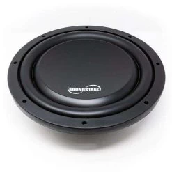 Soundstage 10" Shallow 300 Watts RMS Dual 4 Ohm Subwoofer With 48oz Magnet (SSSH250R)