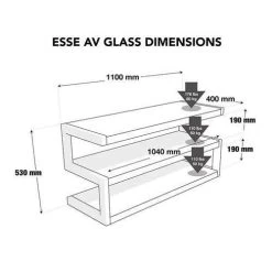 Norstone ESSE Av 43" Rack - Black Glass (NORESSBBKBK) -Home Appliance Store 7cfd43d7ce591f3cf44e7695b4d420eee2dcaea56bc3821c92876bab9396177a