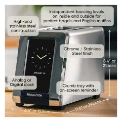 Revolution Cooking InstaGLO Toaster - Black (R180B) -Home Appliance Store 8063fb745aa4933cd0468fcd90d6638428ea49c8039454397d638af72c011a2f