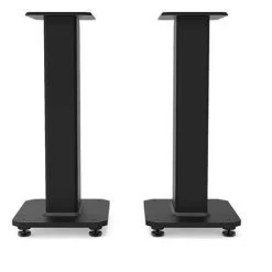 Kanto SX22 22" Tall Fillable Speaker Stands With Isolation Feet - Pair, Black (KASX22)