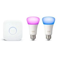 Philips Hue White And Colour Ambiance E26 Starter Kit (Wireless Bridge + 2 Bulbs) (562918)
