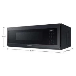 Samsung 1.1 Cu. Ft. Slim Low Profile Over-The-Range Microwave - Black Stainless Steel (ME11A7710DG/AC) -Home Appliance Store 883668a0c00dc7e1b2730d913e10442f8b1f7b4f16c32213f08f4b6d13e68587