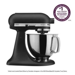 KitchenAid Artisan Series 5 Quart Tilt-Head Stand Mixer - Cast Iron Black (KSM150PSBK)