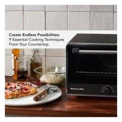 KitchenAid 0.74 Cu.ft. Digital Countertop Oven With Air Fry - Matte Black (KCO124BM) -Home Appliance Store 8ec755fd3f250b5cd775158e6cfee1775009699b07fe517323e1926dd9a3ef81