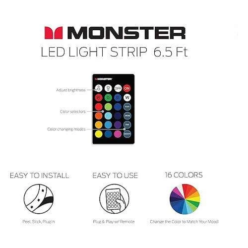 Monster 2M IR Controlled Multi Color Light Strip (WLB71023CAN) 6 Monster 2M IR Controlled Multi Color Light Strip (WLB71023CAN) - Image 4