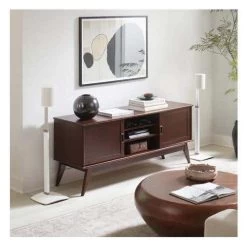 Sanus Height-Adjustable Speaker Stand For Sonos Era 100 - Pair - White (WSSE1A2W2) -Home Appliance Store 98718e9ff4101242dbed167b200e6e4bdbd3221c5fa5d3c316dc948b91f37ebb