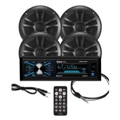 Boss Audio MCBK634B.64 Marine Receiver Plus 6.5" Speaker Package (BSMCBK634B.64)